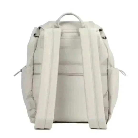 LUG 'Wiffle' Satin Luxe VL (Vegan Leather) Drawstring Backpack - Pebble (stone) - Picture 4 of 16